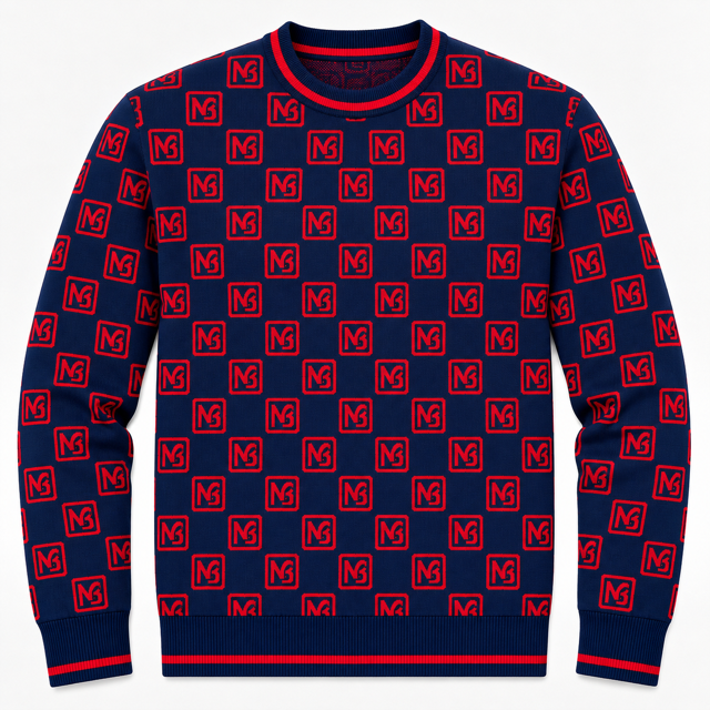 Monarch Black Legacy Monogram Knit Sweater